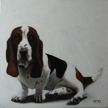 Basset Hound
8" x 8"
Prints and note cards available