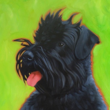 Bouvier
14" x 14"
Prints and note cards available